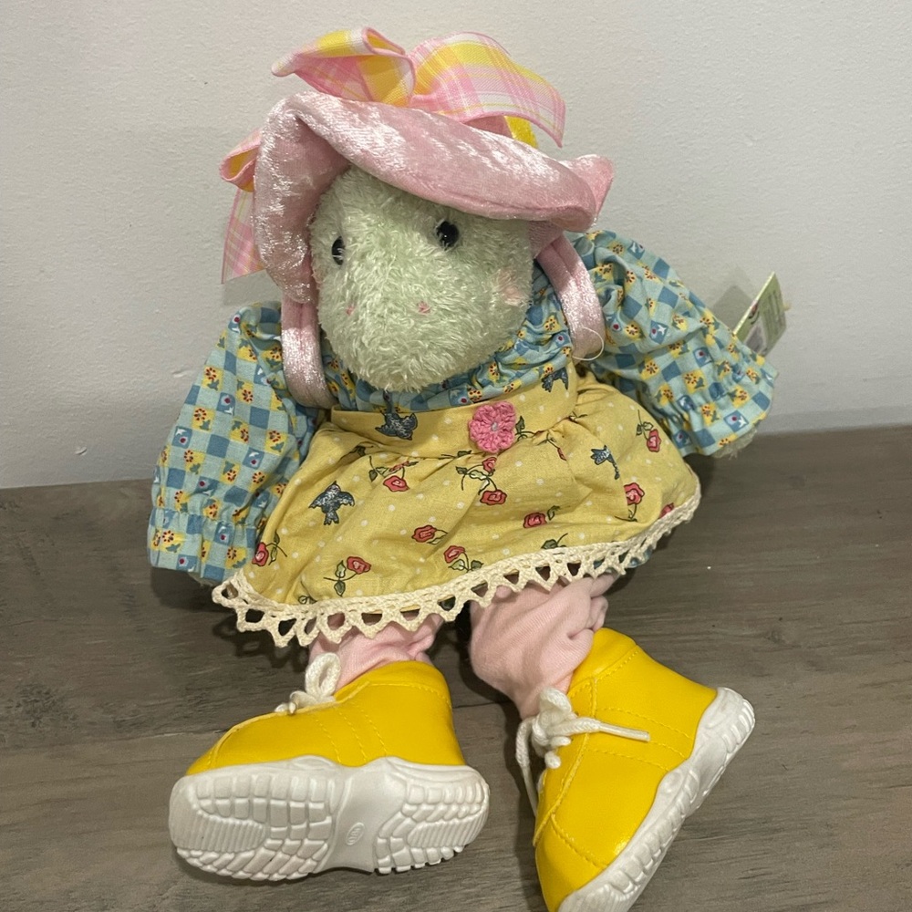 Plush Turtle Doll with Dress and Shoes – Decorative / Collectible